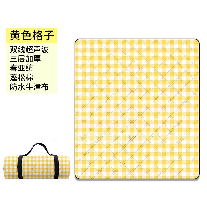 Ultrasonic picnic mat Thickened camping cartoon panda kitten beach camping mat Outdoor travel equipment Moisture-proof mat 70*100CM