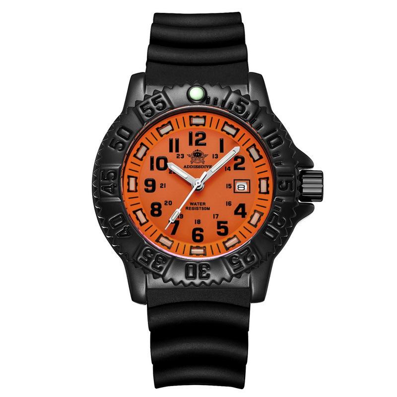 ADDIESDIVE Herren Sport Wasserdichte Quarz-Uhr mit Leuchtendem Zifferblatt.