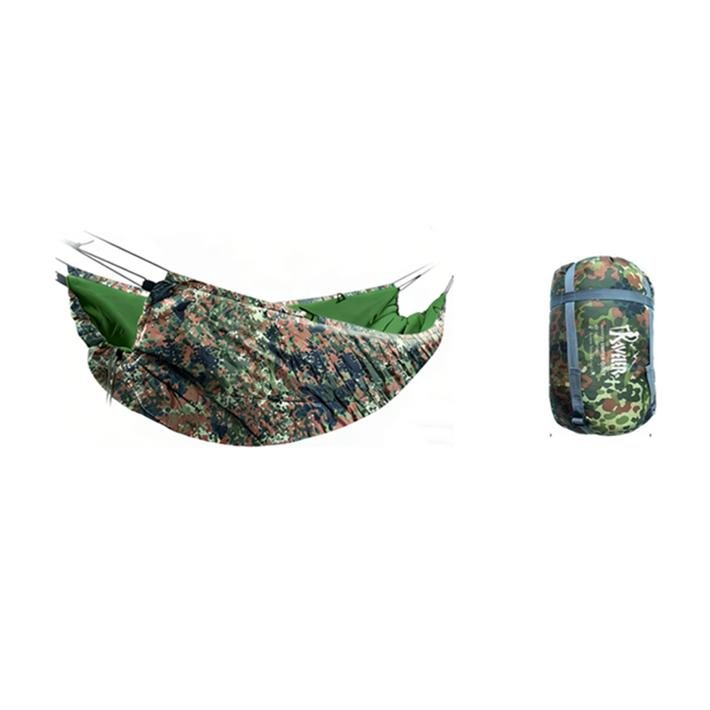 Ridge Line Hammock Shelter with Full Setup: Mosquito Net, Weather Fly, Pad & Bag, for Fast Deployment & Max Protection