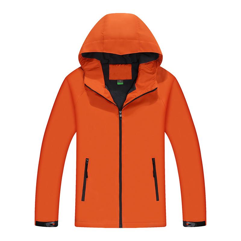 Custom Waterproof Windproof Fleece-Lined Shell Jacket with Logo for Outdoor Sports and Mountaineering
