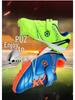 Kids' Breathable Velcro Soccer Shoes, Lightweight Studded Football Trainers for Boys & Girls, Ideal for Grass Fields.
