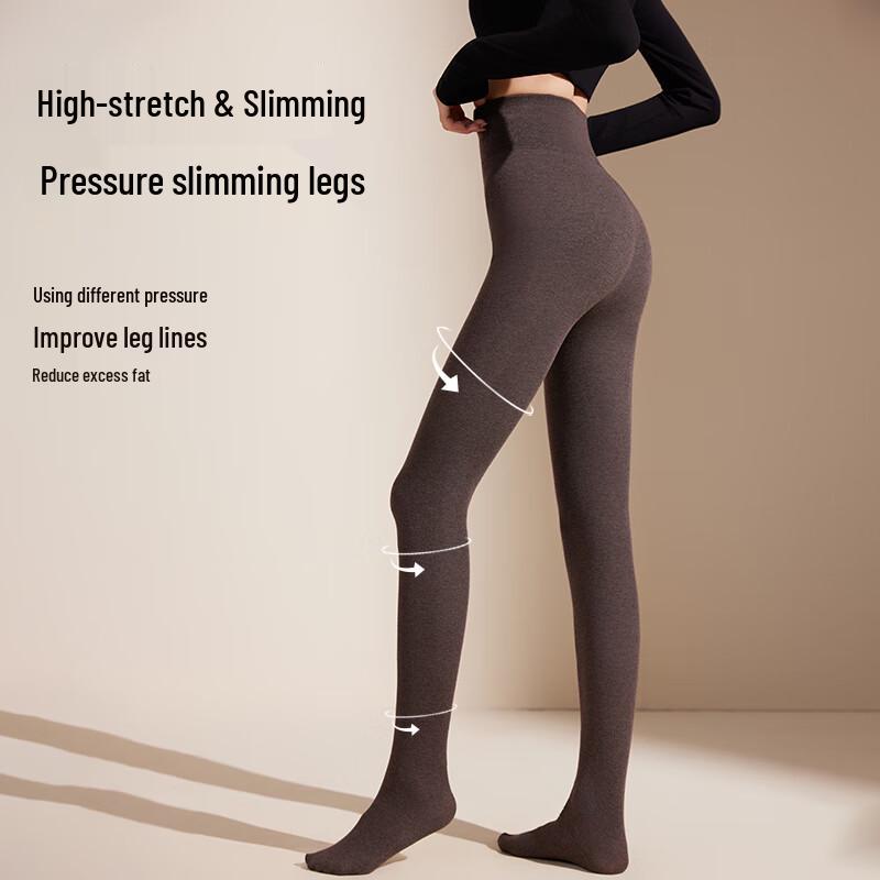 MaoRen Damen High-Waist Schlankmachende Druck-Leggings