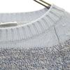 LACOSTE Wool blend Made in Japan border Long sleeve sweater 42 Blue knit Women Used