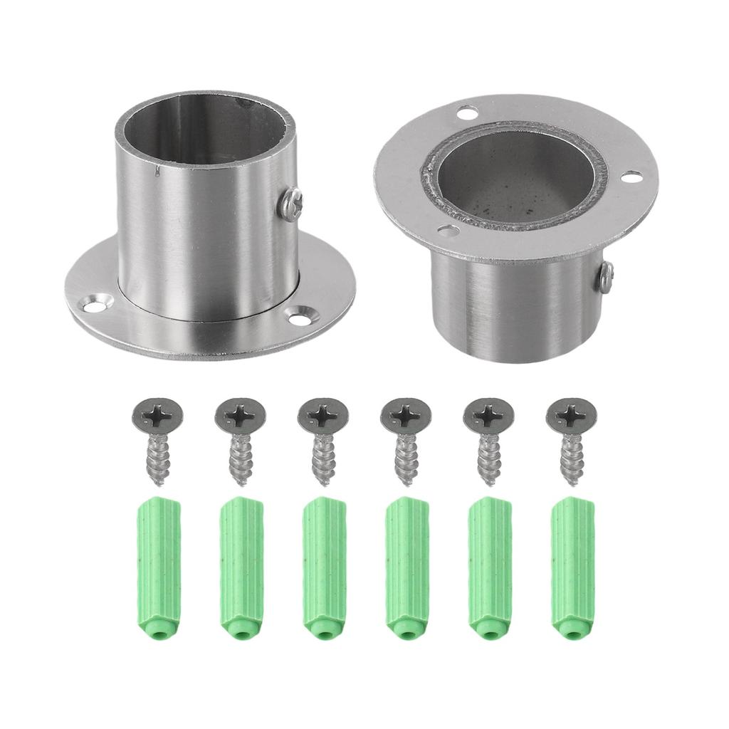 2er-Pack Schrankstangen-Endhalterungen für langlebiges Aufhängen von Kleidung und Accessoires