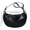 Adjustable Strap Vintage Crossbody Bags Zipper Underarm Dumpling Bag PU Leather Shoulder Bag  party