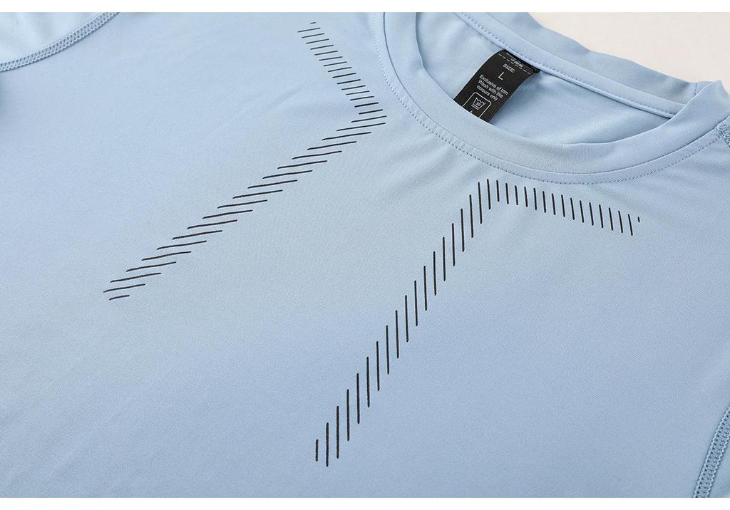 2024 Men's Long-Sleeve Quick-Dry Tight-Fit Running Shirt Fitness Wear