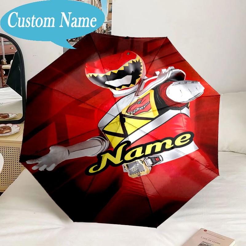 Custom Name Umbrella Ranger Hero Pose Umbrella 8-Frame for Travel, Camping, Casual Lightweight Portable, Essential for Family Gifts