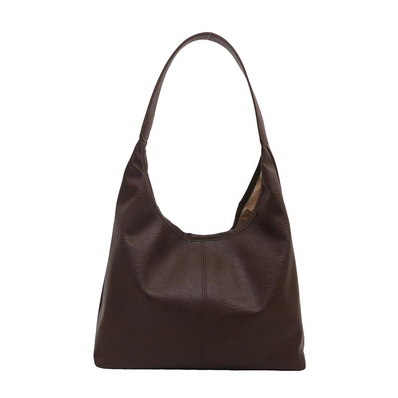 Fashion large-capacity bag women's autumn personalized shoulder bag texture is popular today, retro bucket bags