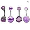 4Pcs Combination Set Belly Button Piercing Simple Piercing Jewelry Navel Ring