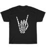 Rock N Roll Skeleton Hand Rocker Halloween Costume T-Shirt Unisex Tee Gift NEW