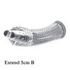 S/L Size Penis Sleeve Extend 5/7CM Reuseable Condom Delay Ejaculation Penis Enlargement Sex Toys for Men Couples