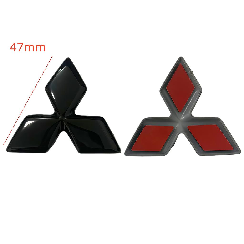 47mm Car ABS Car Steering Wheel Center Stickers for Mitsubishi Lancer EX Galant ASX Outlander Pajero Eclipse Badge Accessories