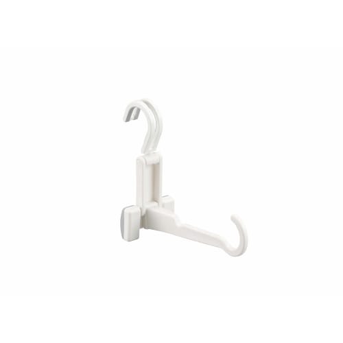Ohe Indoor Drying Hook, White, Approx. 17cm x 25cm x 7.5cm, 5kg Load Capacity, HOS Laundry Drying Hook, Compact, Foldable, White