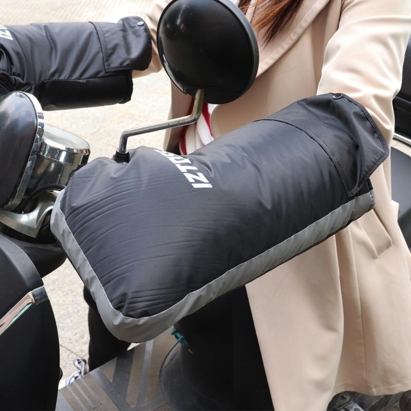 Motorcycle Riding Waterproof Handlebar Gloves Hand FursMuffs Winter Thermal Warm