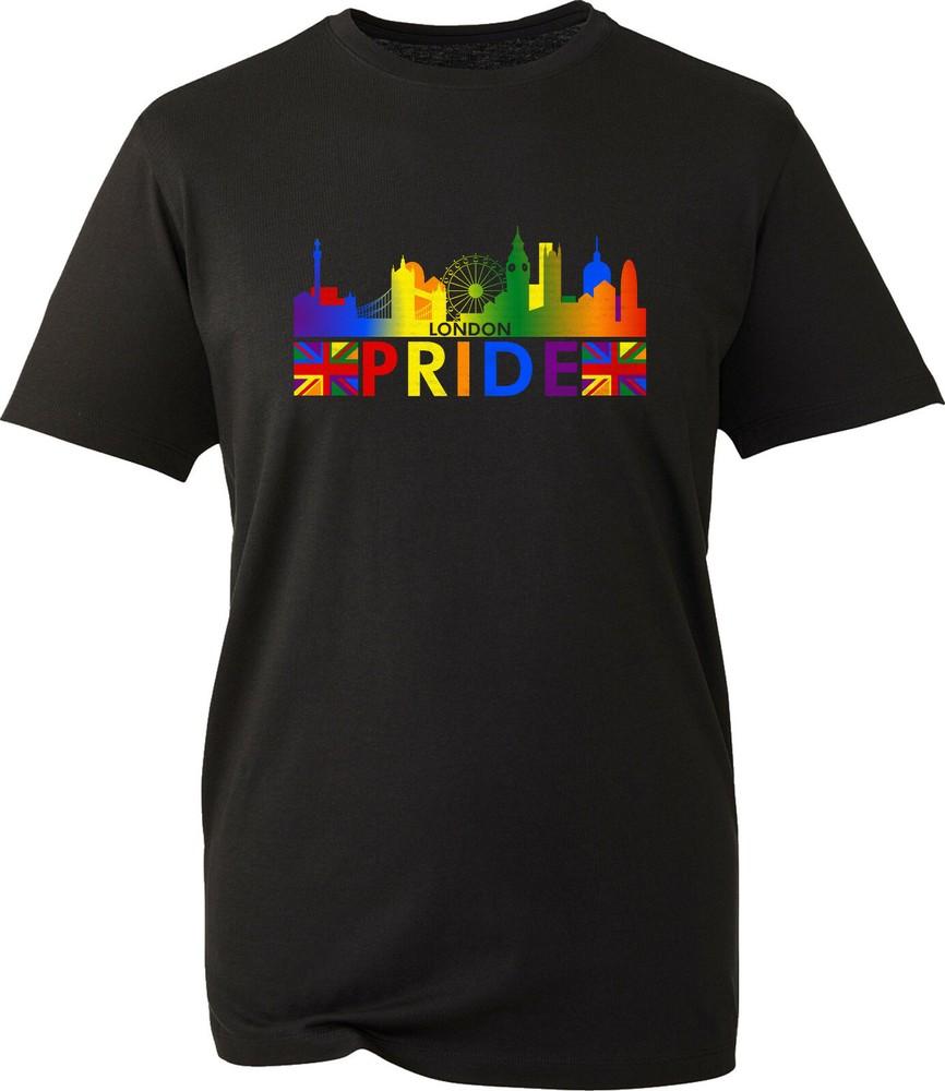 London Lgbt Pride Rainbow Uk Flag TShirt Lgbtq Community Lesbian Gay Tee Top