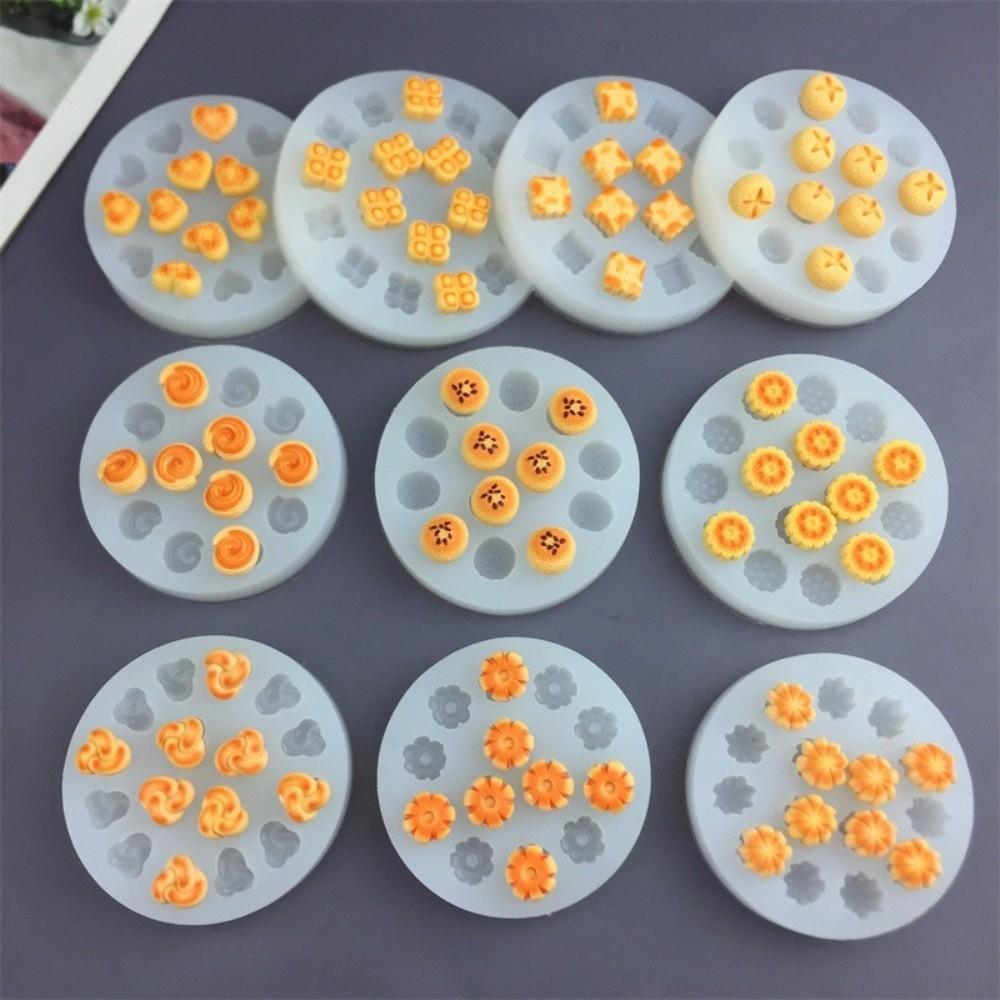 Reusable Cookie Shaped Mold Flexible Play Food Mold Baking Tool Resin Mold  Candy Making