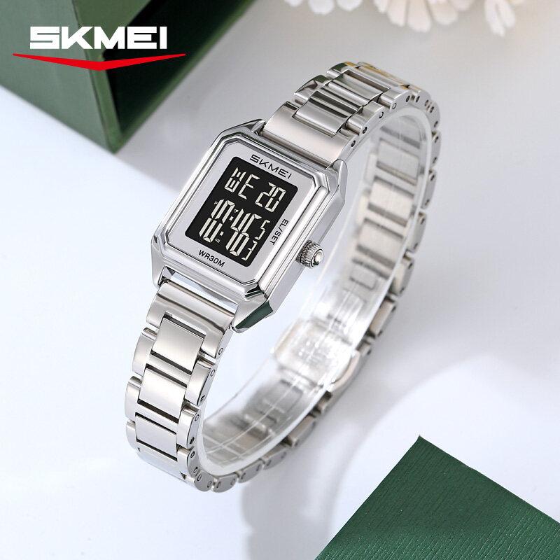 Skmei SKMEI Golden Digital Watch Men Women Watches Luxury Gold Wrist Watches Stainless Steel Female Male Clock Relogio Masculino 2493