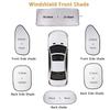 Silver Sunshade Cover for Front & Rear Windshields - Heat Insulation & Sun Protection