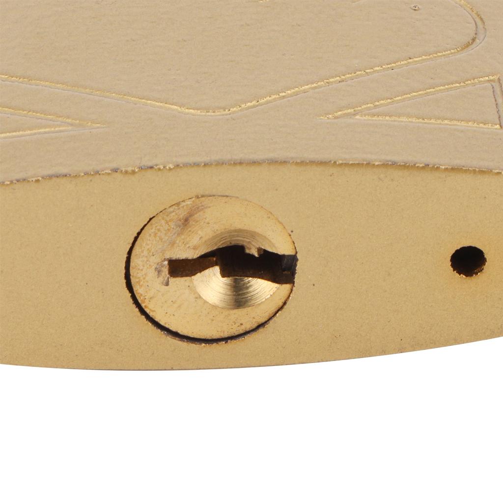 Household Outdoor Padlock with 3 Keys MediumThick Brass Iron Padlock for Door Cabinet(40mm )