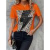 Camiseta con Estampado 3D de Leopardo para Niños y Adultos, Camiseta Casual de Verano para Mujer, Top de Manga Corta para Exteriores, Camiseta de Manga Corta con Capucha