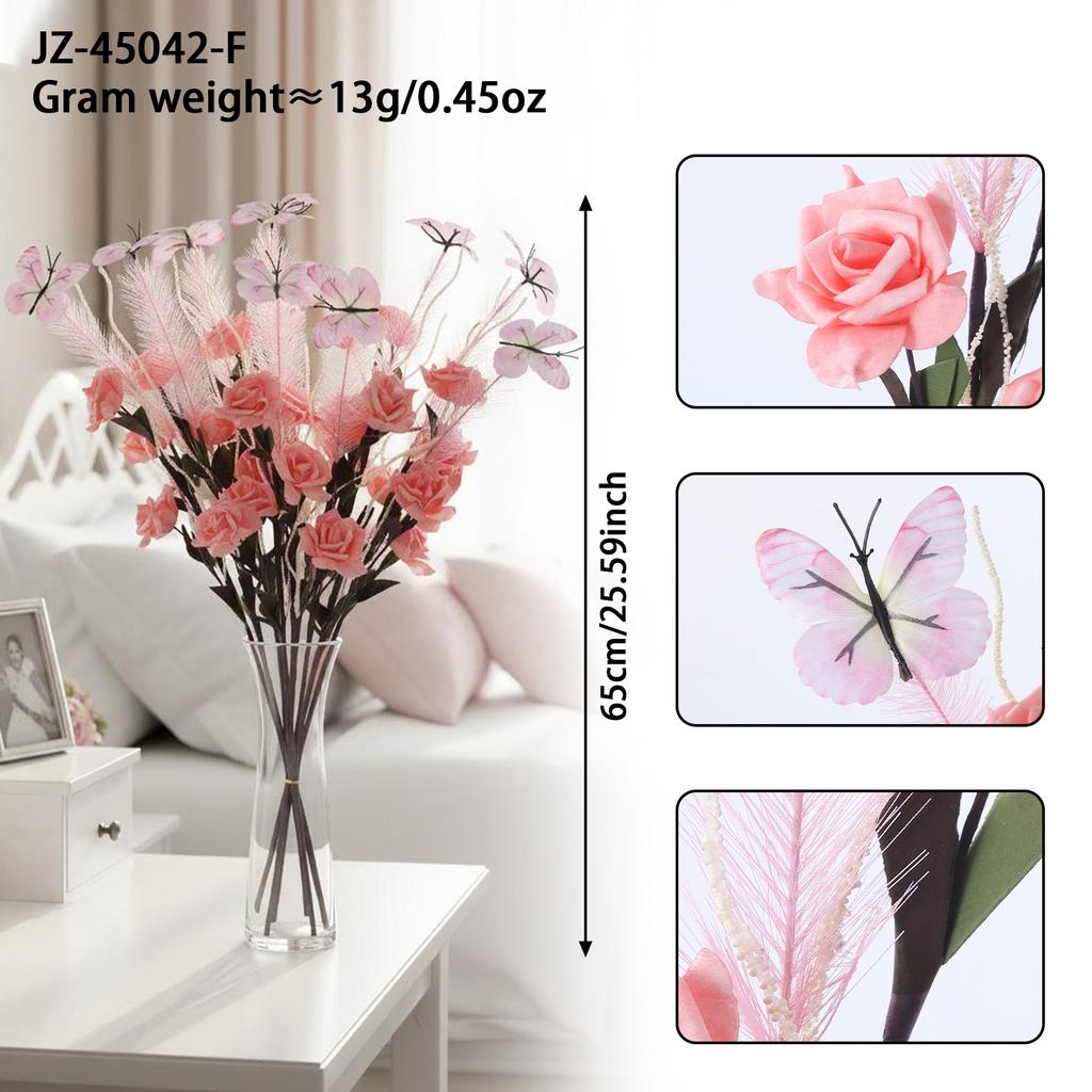 An artificial butterfly branch used for weddings, family offices, parties, decorating vases, and floral arrangements