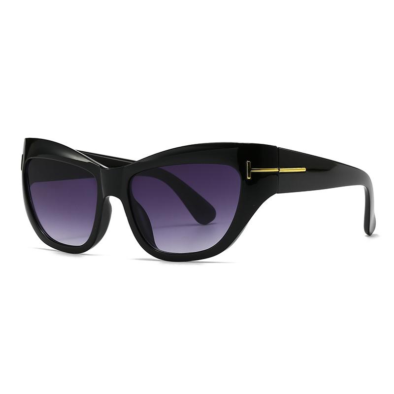 Foreign Trade  Modern Cat-Eye Sunglasses European And American Street Photography Ins Popular Model Square Sunglasses