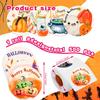 500pcs/roll Halloween Food Packaging Label Stickers, Cartoon Diy Cute Stickers Baking Packaging Self-adhesive Decorative Stickers