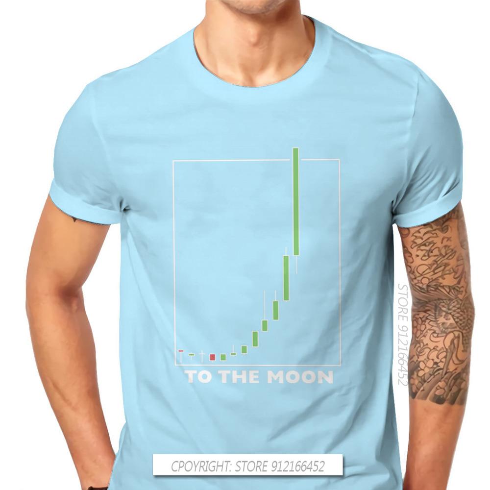 To The Moon Classic Wallstreetbets Stock Option Trading T Shirt Classic Graphic Big Size TShirt Big Sales Men