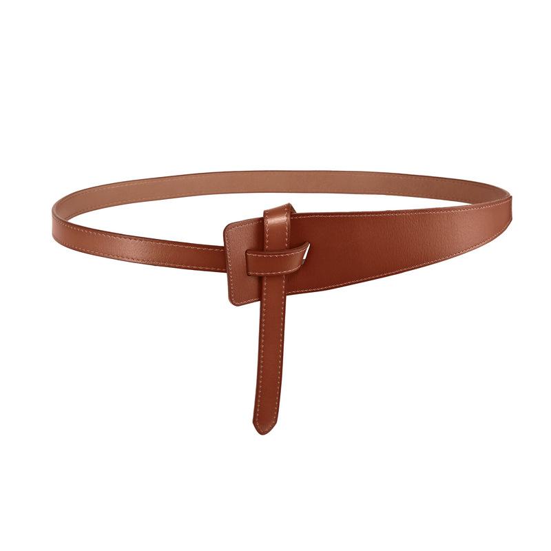 Four Seasons Available New Wide Belt Fashionable Decorative Coat Leather Belt Trendy Versatile Cowhide Waist Cover For Women