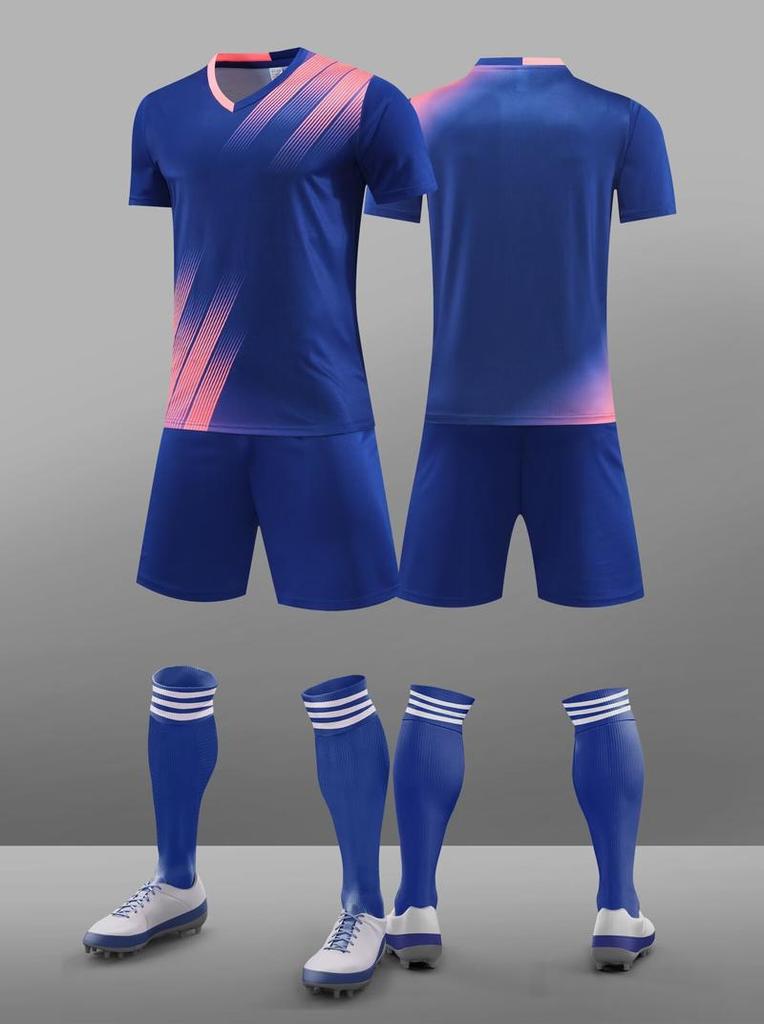 Football Uniform Short Sleeve Suit Teenager Primary School Student Children'S Competition Team Sports Short Sleeve Jersey Casual Sportswear
