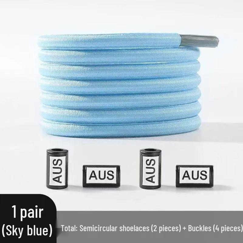 Elastische Schnürsenkel ohne Binden mit Metallschnalle - Einfache Faule Schnürsenkel AUS