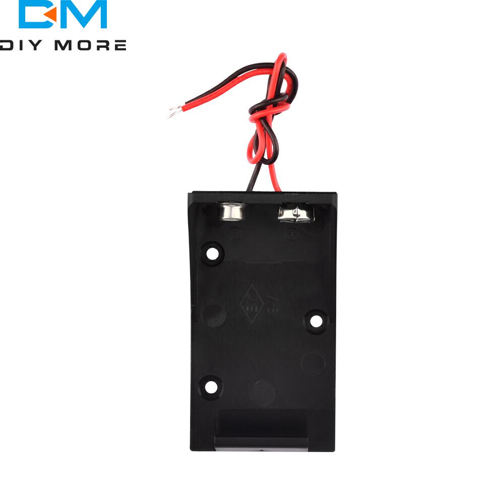 DIY 9V Battery Holder 9V Clip Holder 9V Battery Case Box with Wire Leads