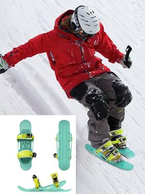 Snow Mini Short Ski Board Ski Boots for Snowboards Portable Ski Board for Winter Travel