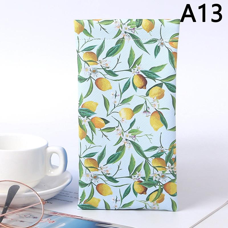 

1 шт. Мягкий чехол из искусственной кожи для очков, Чехол для хранения солнцезащитных очков, Чехол для очков для чтения, Сумка для хранения, Защитный чехол для очков