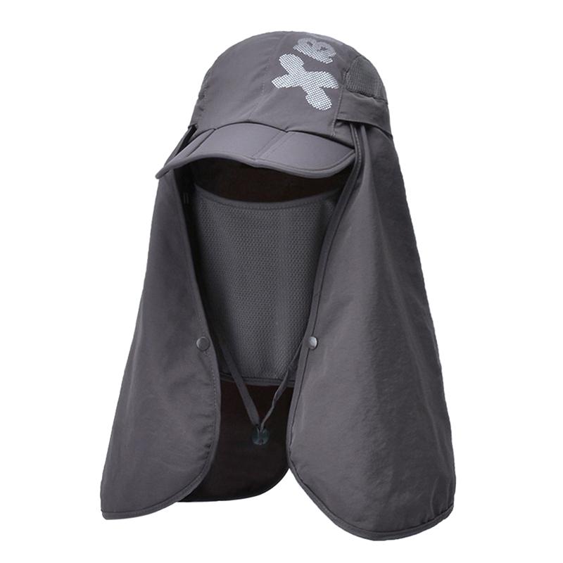 Foldable Quick Drying Waterproof 360° Visor Hat Baseball Cap Shawl Sun Hats Outdoor Unisex Summer Dual Use Cap