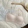Xiaohongshu popular thin shoulder strap low neck foundation non-marking small chest gathering underwear women's no steel ring invisible bra cover