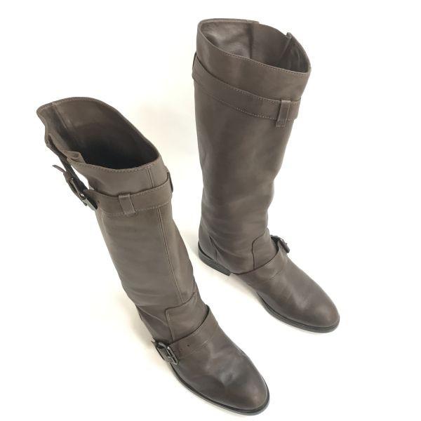 TOD’S Skórzane Oficerki Włoskie Damskie 37.5 23.5-24.0 Brązowe(UŻYWANY)