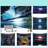 Stunning 1.3*1.5m Ins Tapestry Starry Sky Night Moon Background Cloth Wall Decoration