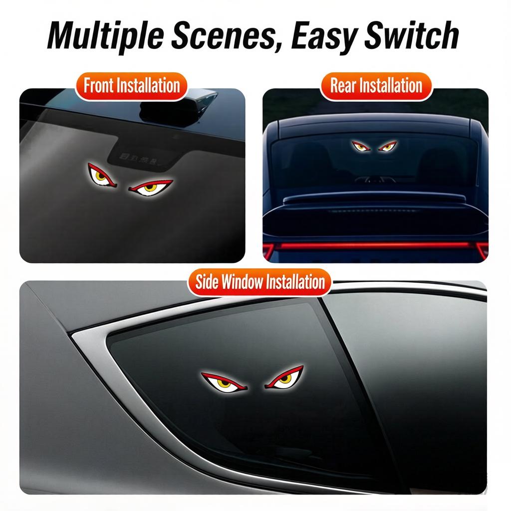 1 PZ Luce Neon per Auto Alimentata a Energia Solare Luce d'Ambiente a LED Senza Fili Ventosa Lampada Respiratoria per Atmosfera Ricaricabile USB
