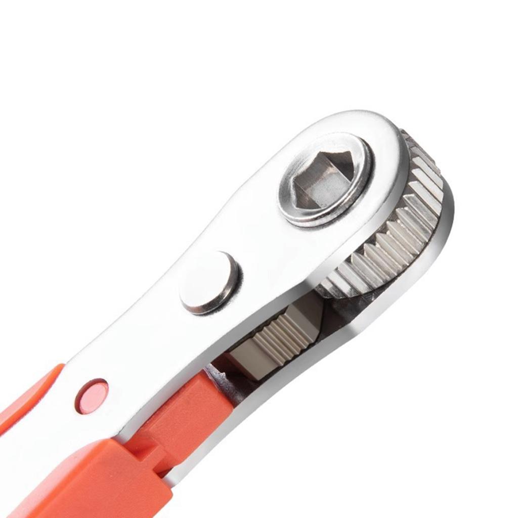 Right Angle Ratchet Wrench Screwdriver Socket Nut Set Screw Driver Bit 1/4inch Hexagonal Handle Drive Slot Hand Tool