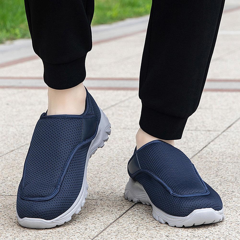 Lässige orthopädische Schuhe für breite Füße, geschwollene Schuhe für Männer, Daumenumkehrung, bequeme Diabetikerschuhe, Outdoor-Wanderschuhe