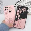 For Redmi 10C Redmi10C Phone Case Cute Pink Flowers Letter Back Cover Silicone Capa Soft Bumper Coque For Redmi Note 8Pro 8T 12C