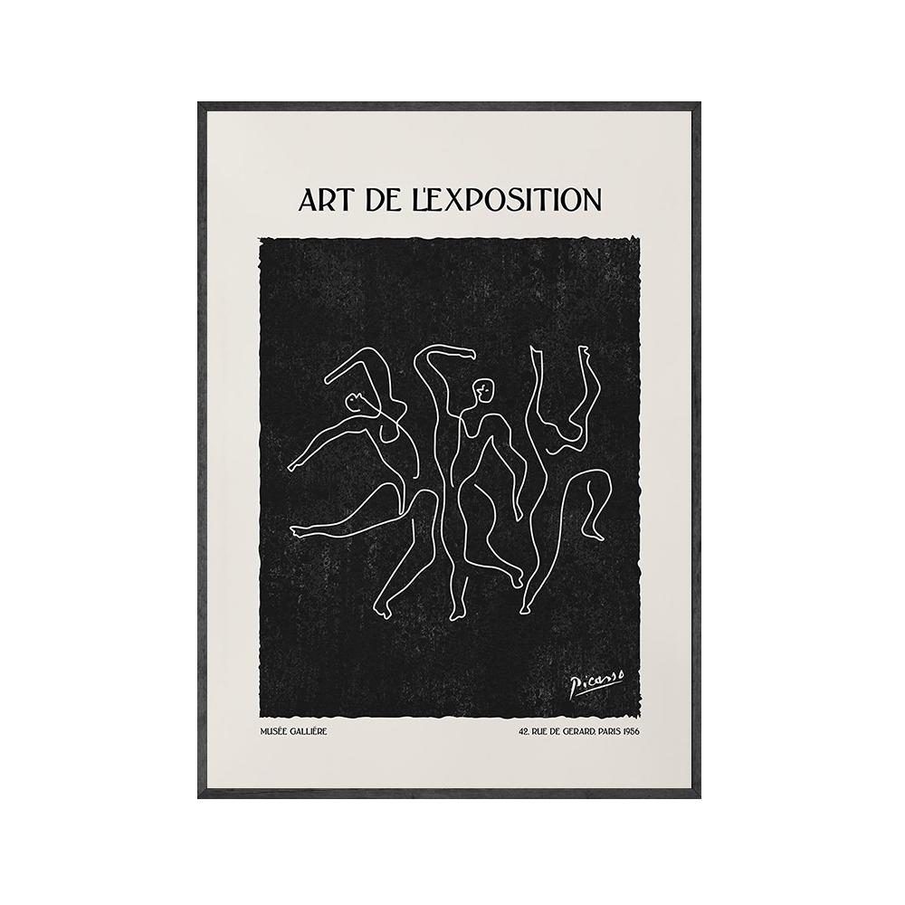 Retro Pablo Picasso Posters And Prints Abstract Neutral  Black  Wall Art Canvas Painting Pictures For Living Room Nordic Decor