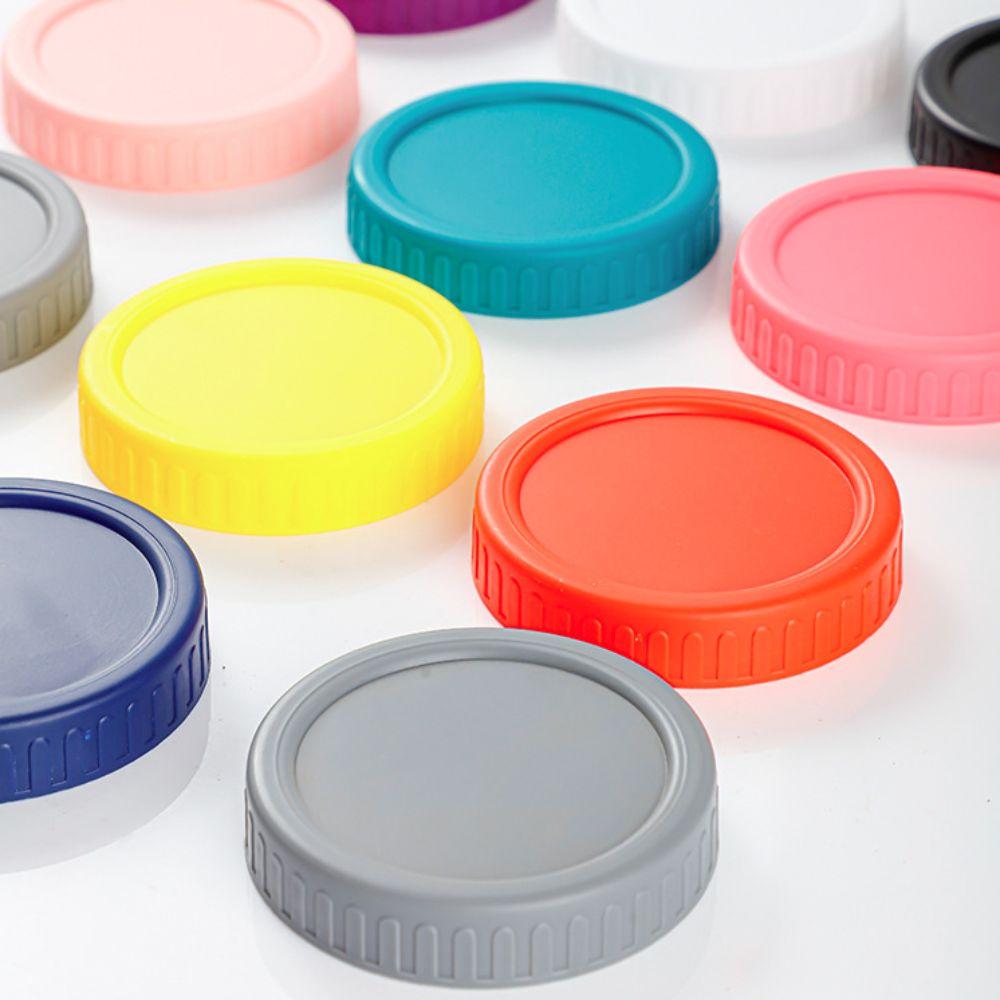 8pcs Universal Wide Mouth Jar Lid Reusable Bottle Cover Mason Jar Lids  Milk Tea Shop