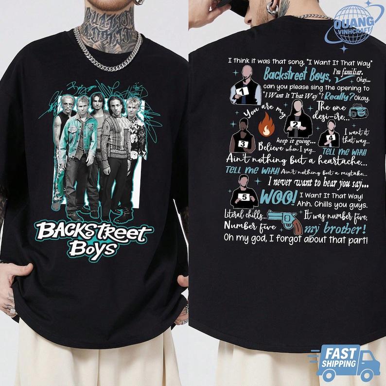 Backstreet Boys Into The Millennium Tour 2025 BSB Fan Shirt Konzerttour Backstreet Fan Merch Geschenk Vegas 2025 Reunion Tour T-Shirt
