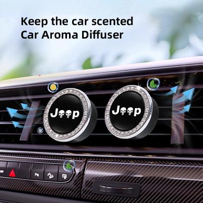 CZY2 Air Outlet Aromatherapy Clip Car Solid Perfume Freshener For Grand Cherokee Wrangler JK Gladiator Compass Renegade Patriot