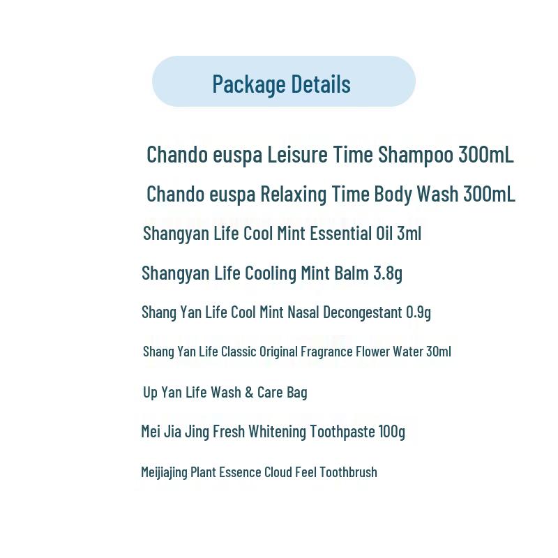 CHANDO Summer Travel Wash & Care Set