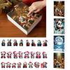 Christmas Advent Calendar 2D Acrylic Cute Panda Ornaments Calendar, 24 Days Holiday Party Favors for Kids Countdown Collectible Hanging Pendants Decor