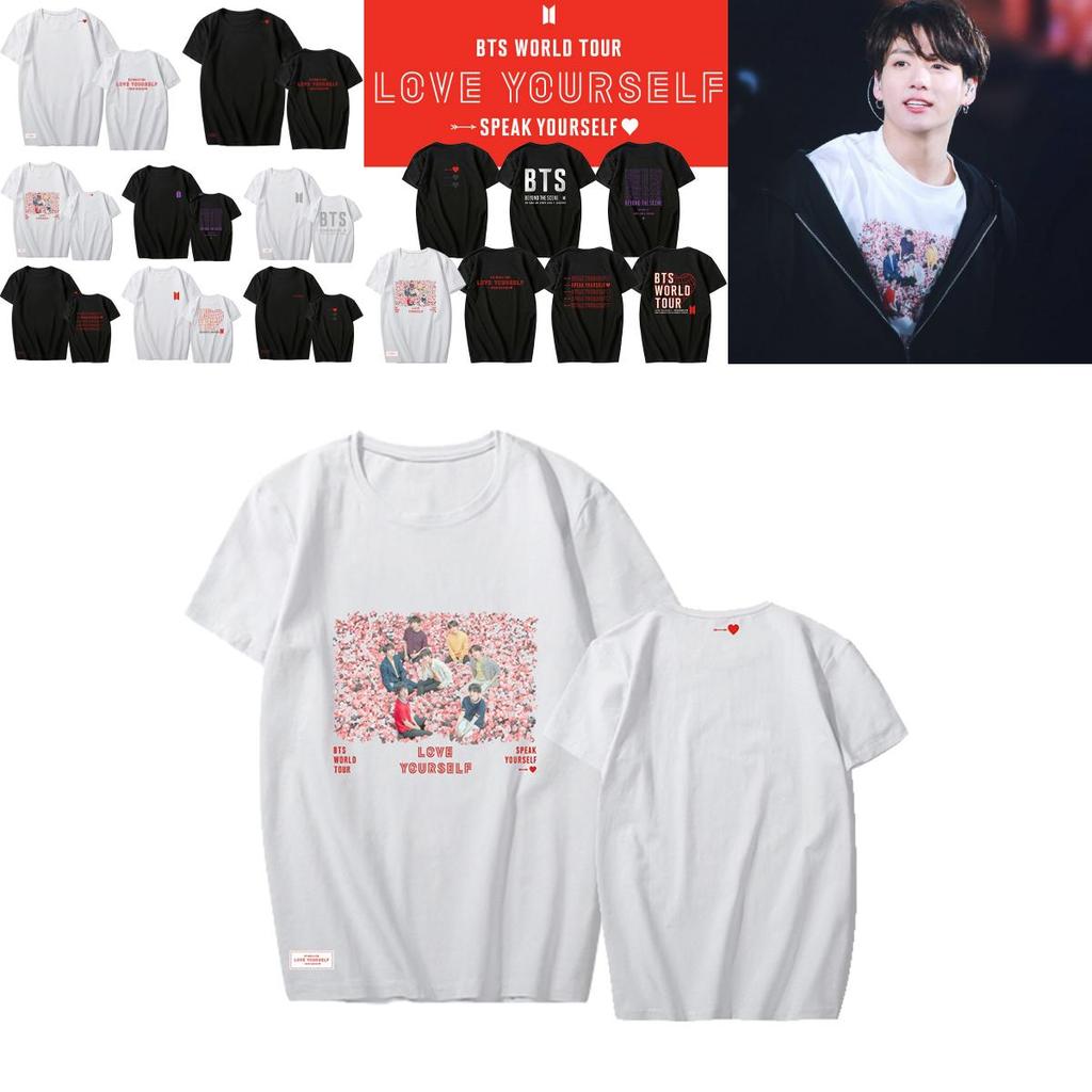 Bts Kpop Tshirt Love Speak Yourself Concert Tshirt Casual Tee Jk Rm Tops Jimin
