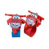 1 Stück Cartoon-Uhr Super Wings Flugzeug Actionfiguren Silikon-Armband PVC-Modell Kindergeschenk Spielzeug